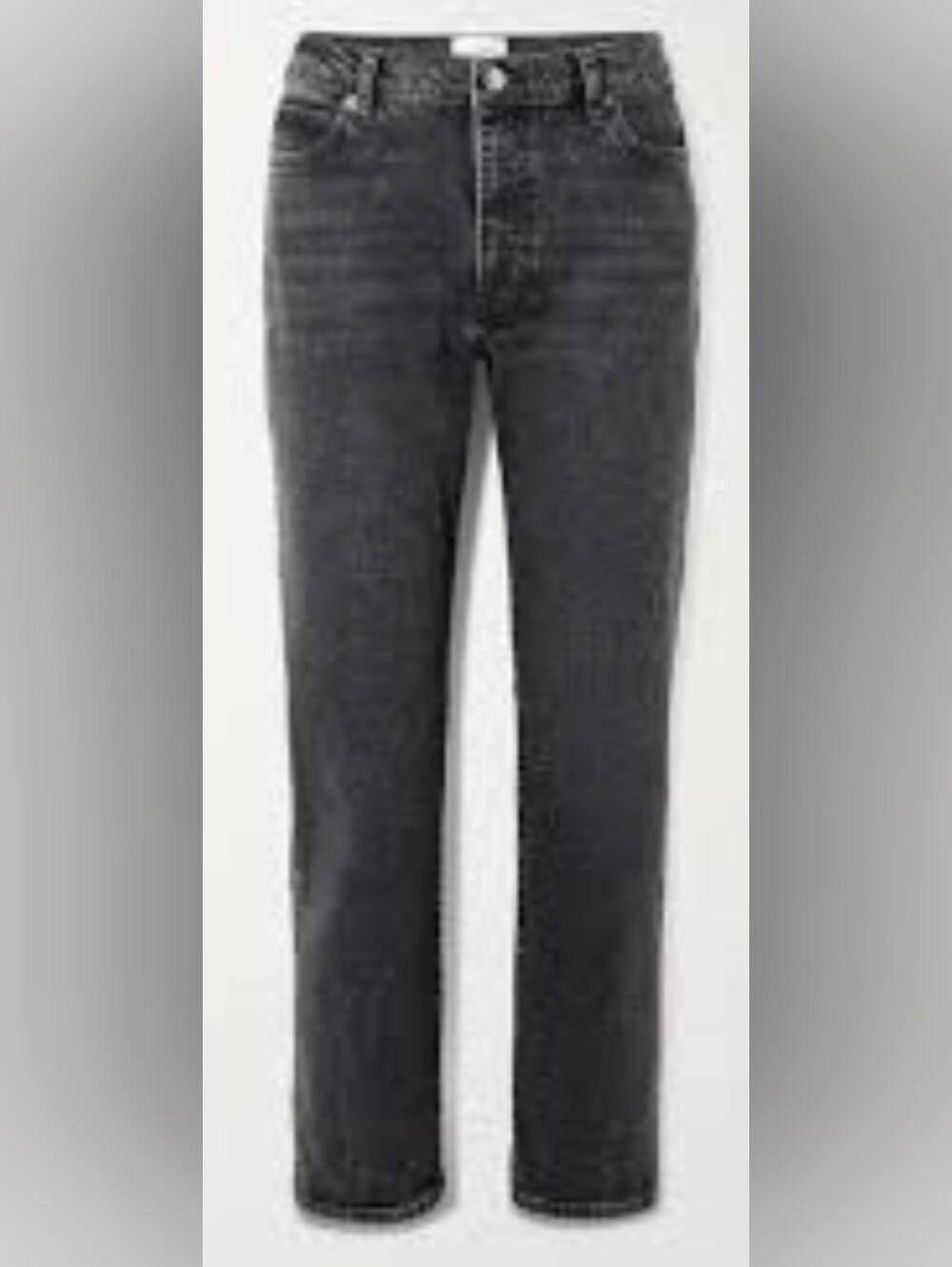 Frame Denim Women's Le High Straight Jeans in Charcoal Gray